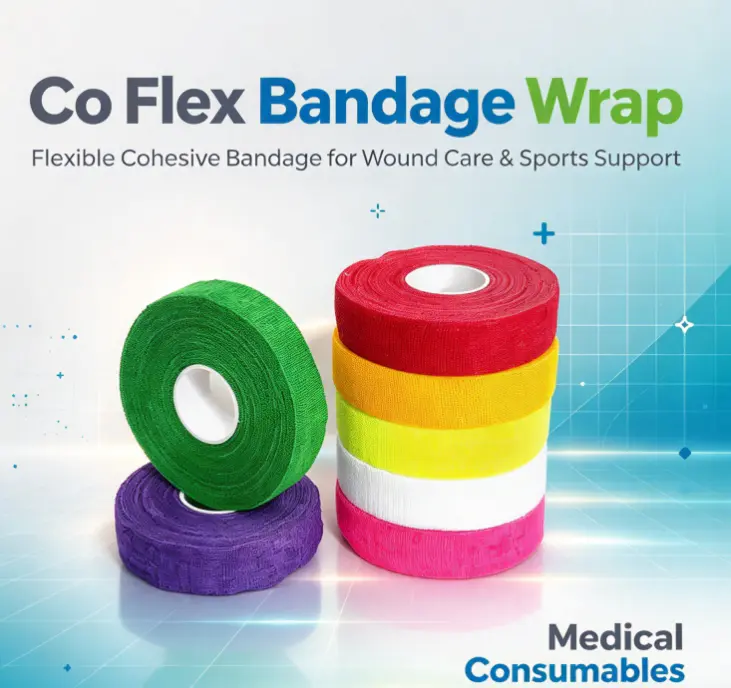 Por que o envoltório de bandagem Co Flex é usado para fixação de curativos